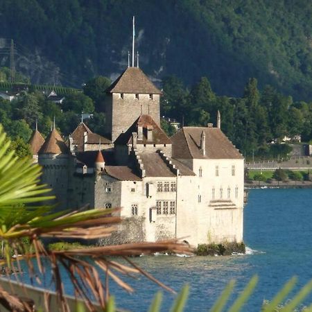 Studio Vue Panoramique Sur Le Lac Leman Veytaux Exteriér fotografie
