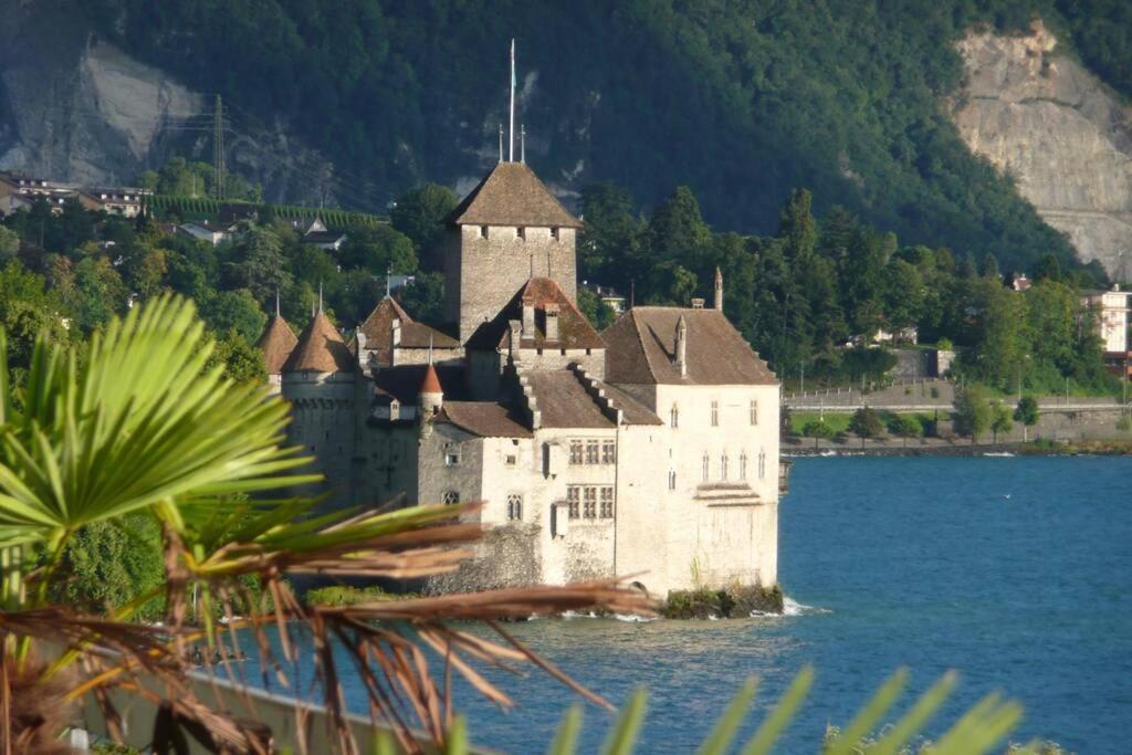 Studio Vue Panoramique Sur Le Lac Leman Veytaux Exteriér fotografie